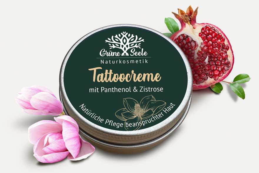 Naturkosmetik Tattoocreme mit Panthenol