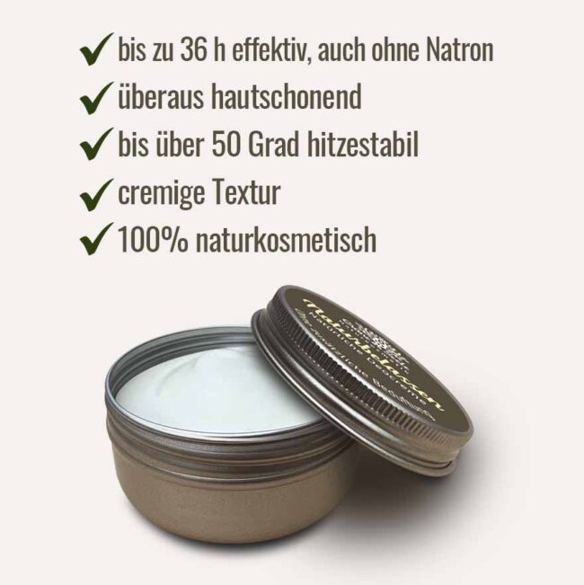 Produktvorteile Deocreme Naturbelassen